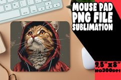 Charming Funny Cat Sublimation PNG Product Image 1