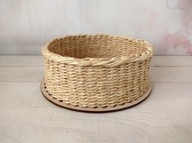 Round basket base 65 cm. 25 inch digital file, laser cut bot Product Image 5