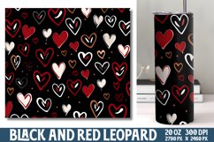 Valentine Red and Black Tumbler Wrap Bundle Product Image 7