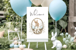 Watercolor Easter Bunny clipart Product Image 4