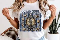 Ocean Soul PNG, Nautical Summer Sublimation Product Image 6