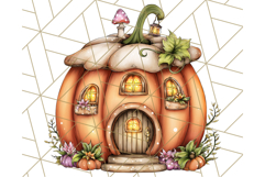 Halloween Fairy House Clipart PNG, Spooky Cottage Art Product Image 2