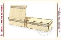 Box Organizer v23 - laser cut file - Glowforge ready SVG Product Image 6