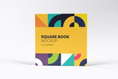 Square Book Mockup - 12 views Product Image 5