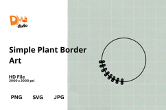 Simple Plant Border Art Product Image 1