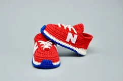 Fashion baby sneakers crochet pattern 6-9 months PDF Product Image 3