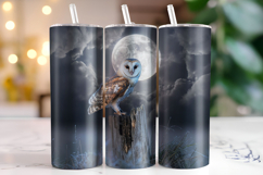 Halloween Owl Tumbler Wrap | Sublimation | Tumblers Product Image 1