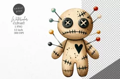 Halloween clipart, Voodoo doll clipart, Autumn clipart Product Image 1