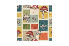 Mushroom Dye Garden Digital Paper, Seamless Pattern Product Image 6