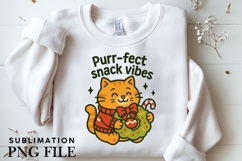 Cat snack squad png design for T-shirts Product Image 3