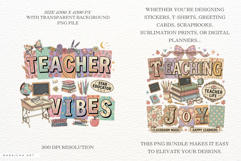 Teacher School Sublimation Png Bundle Product Image 2