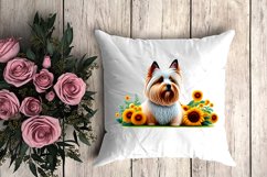 Fluffy and Hairy Sunflower Dog Sublimation Bundle - 7 PNGs Product Image 7