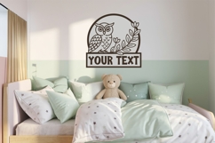 Personalized Owl SVG Laser Cut| Custom Clipart &amp; T-Shirt Product Image 6
