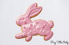 Pink Christmas Gingerbread Clipart PNG Product Image 1