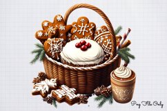 Christmas Baskets Clipart Bundle PNG Product Image 9