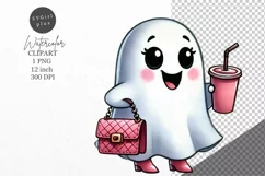Halloween clipart, Ghost clipart, Autumn clipart Product Image 1