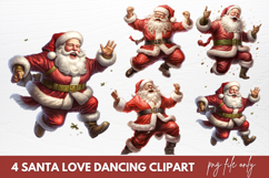 Santa Claus Sublimation Clipart Christmas Santa Png Product Image 1