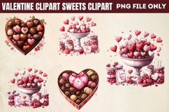 Valentine Sweets Clipart PNG Product Image 1