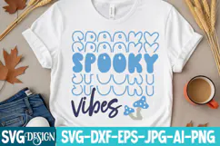 Spooky Vibes SVG, Spooky Season, Halloween SVG Product Image 2