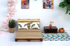 Miniature pallet bed digital file download kit dollhouse Product Image 6
