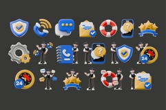 3D Call Center Icons Pack Product Image 2