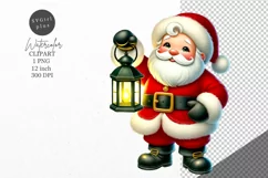 Christmas clipart, Santa clipart, Winter clipart, Product Image 1