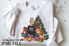 Christmas motivational women png design for T-shirts Product Image 3