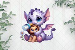 Baby Dragon Sublimation Clipart Product Image 1