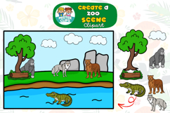 Create a Zoo Scene Clip Art Product Image 6