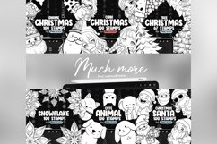 100 Procreate Chibi Christmas Stamp Brushes Product Image 6