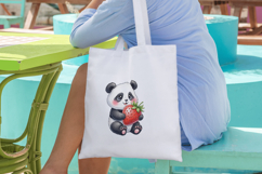 Cute Pastel Panda Watercolor Clipart,HandPainted Fluffy Bear Product Image 6