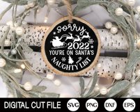 Christmas 2022 Gas Ornament SVG Bundle, Round Ornament Quote Product Image 10