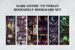 Dark Gothic Victorian Bookshelf Bookmark Set,Antique Library Product Image 6