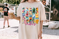 Summer Vibes PNG sublimation |Beach &amp; Summer PNG T-Shirt Product Image 3