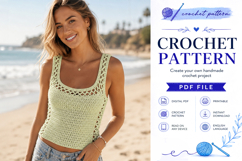 Summer Crochet Tank Top Pattern PDF Product Image 3