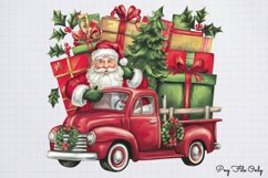 Christmas Truck Gnomes Clipart PNG Product Image 1