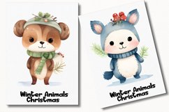 Winter Animals Christmas 31 Cliparts Collection Product Image 6