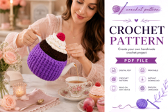 Cupcake Tea Cozy Crochet Pattern PDF Product Image 2