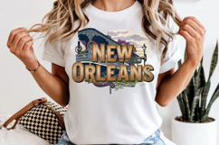 New Orleans PNG, French Quarter Louisiana Sublimation Design Product Image 6