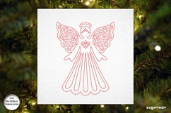 Christmas Angels Ornament Bundle | Laser Cut | SVG Product Image 12
