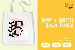 Wisp &amp; Wattle Boho Floral Monogram Product Image 1
