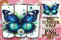 Magical Nights 20oz tumbler wrap, Butterfly Product Image 1