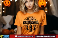 Happy halloween SVG, Halloween Door Sign SVG Product Image 3