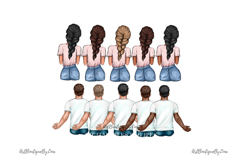 Family Clipart: Parents, Sons, Daughter Product Image 5