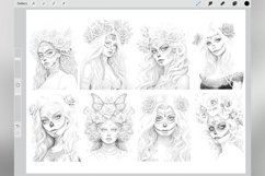 40 Procreate Day of the Dead Stamp Brushes Product Image 2