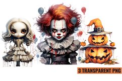 Watercolor Halloween collection sublimation , PNG Product Image 1