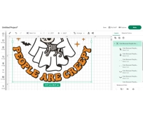 Retro Halloween Cat Mom SVG Cats Because People Are Creepy Product Image 4