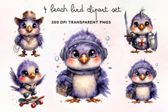 Beach Bird Clipart PNG Product Image 1