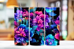 Luminous Rainbow Bouquet Tumbler Wrap | neon colors Product Image 2