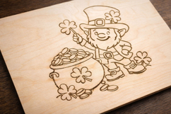 St. Patrick’s leprechaun laser cut engraving digital downloa Product Image 6